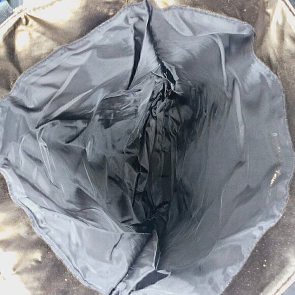 Victoria's Secret Metallic Rose Gold Chevron Tote Weekender Shopper Bag - Picture 7 of 10